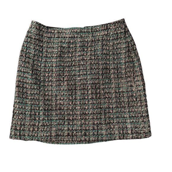 J.Crew Collection A-Line Mini Skirt in Tinsel Tweed - Size 8 - Picture 1 of 4